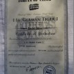 FoV Tiger 222 Certificate of Authenticity