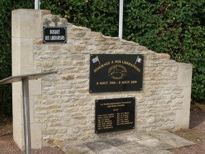 The recent memorial dedicated to the 1st Northamptonshire Yeomanry close to St. Aignan de Crasmenil