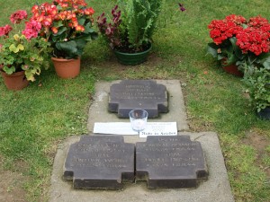 The grave of Michael Wittmann and his crew at La Cambe, Normandy