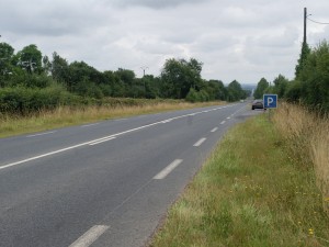 The small parking bay by the side of the D 675, formerly the N 175 towards Point 213. Michael Wittmann's Tiger would roll down this road towards Villers-Bocage