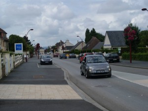 The start of Rue Georges Clemenceau, where Wittmann would encounter the three Stuarts of 4CLY's recce group