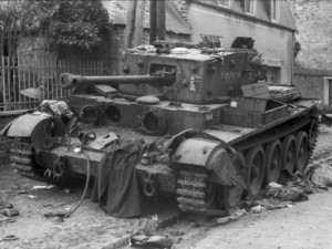 RSM Gerald Holloway's Cromwell on the Rue Georges Clemenceau