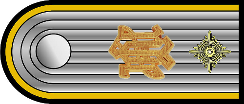 Shoulder bar for the rank of SS-Obersturmführer, with silver gilt metal ‘LAH’ cypher