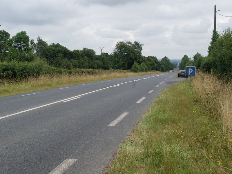 The small parking bay by the side of the D 675, formerly the N 175 towards Point 213. Michael Wittmann’s Tiger would roll down this road towards Villers-Bocage