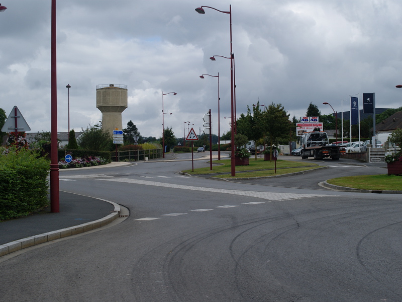 The view from the Tilly junction towards Caen, where Wittmann would encounter the Stuarts of 4CLY’s recce group. Note the water tower on the left