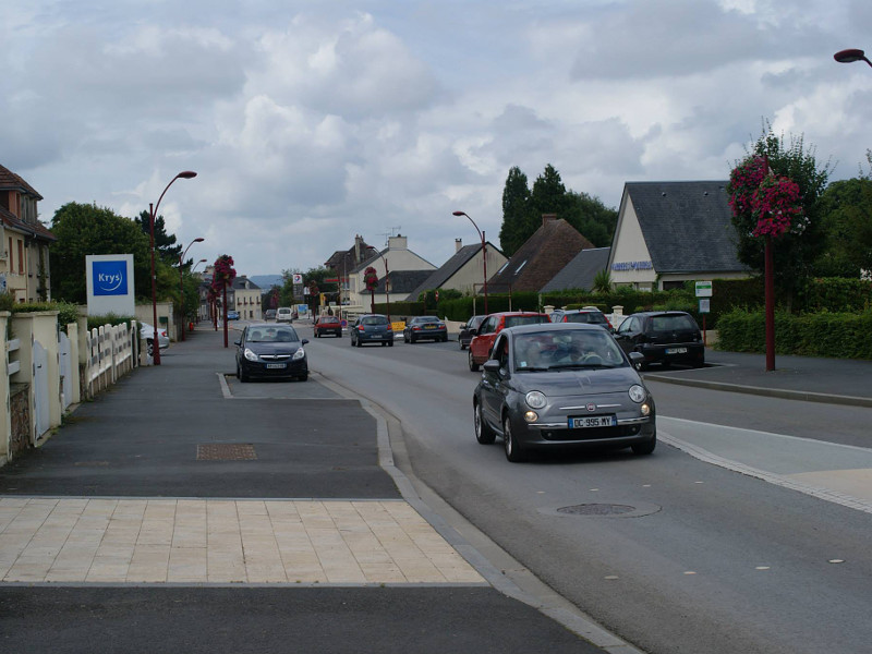 The start of Rue Georges Clemenceau, where Wittmann would encounter the three Stuarts of 4CLY’s recce group