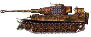 Kurt Sowa's Tiger 222, comandeered by Wittmann at Villers-Bocage