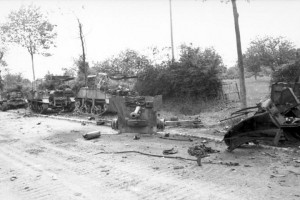 Wittmann's Tiger would leave a trail of carnage along the roadside 